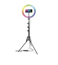Bower 12-inch LED RGB Ring Light Studio Kit with Special Effects; Black