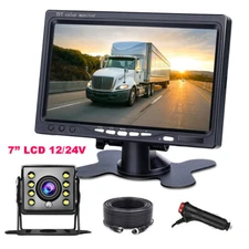 Backup Camera Car Rear View HD1080P Parking System Night Vision + 7" Monitor