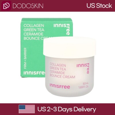 US SELLER Innisfree Collagen Green Tea Ceramide Bounce Cream 50ml