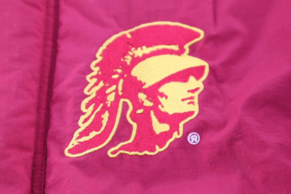 USC Trojans Vintage Starter Hooded Parka Jacket - Men's XL - Maroon Yellow - Image 4 of 4