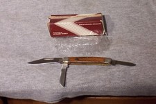 PARKER CUTLERY VINTAGE MADE IN THE USA 3 BLADE STOCKMAN KNIFE IN BOX NEVER USED