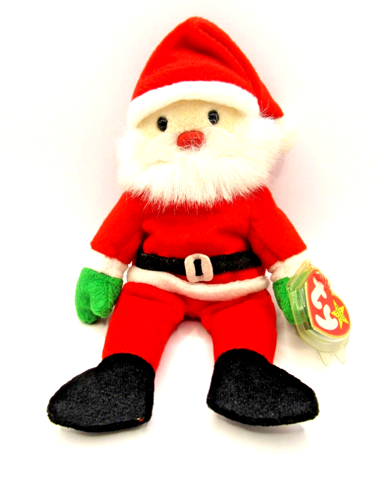 TY BEANIE BABY SANTA CHRISTMAS BEAR - MINT CONDITION - RETIRED WITH TAGS