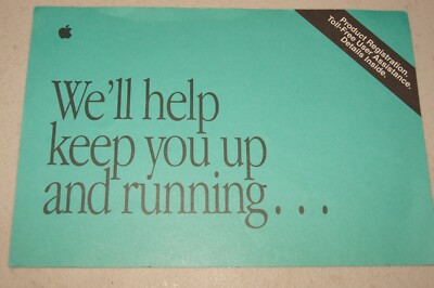 Apple Macintosh Computer OEM Warranty Paper Card 1993 Vintage Ephemera VTG 90s