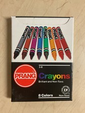 Vintage Prang 8ct. Crayons NOS, Sandusky Ohio Made in USA, Non Toxic 1980's