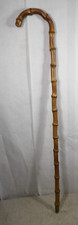 Vintage/Antique Crook Handle Bamboo Walking Stick Cane 36.5"