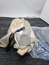 Stalwart 12V Electric Car Blanket - Heated Throw for Vehicles Brown Gray