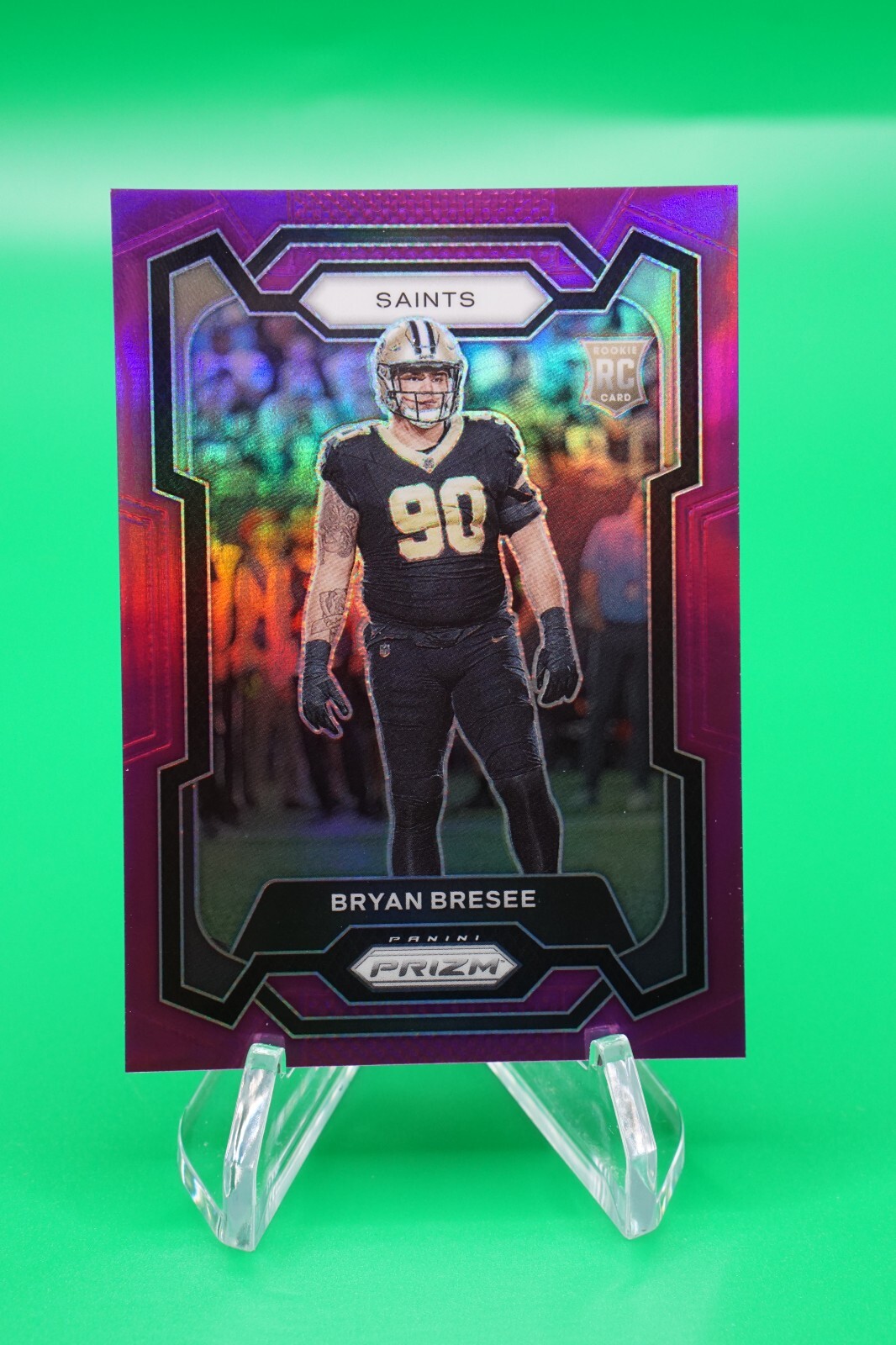 2023 Prizm Rookies Prizm Purple SP /125 #372 Bryan Bresee New Orleans Saints BG6