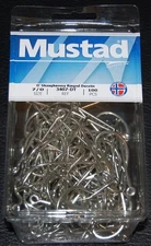 100 Mustad 3407DT Size 7/0 Saltwater Big Game Duratin J Hooks 3407DT-70