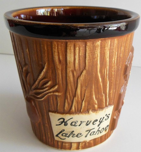 Tiki Mug Harvey's Lake Tahoe Original Bucket Style Tiki Mug Island Drinkware - Picture 10 of 12