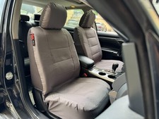 Grey Waterproof Canvas Car seat covers Front For Toyota Tacoma 1995-2021 2PCS