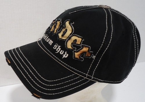 Fender Trucker Hat Cap Rare Custom Shop Distressed Black Guitar Recessed Letters - Picture 10 of 18