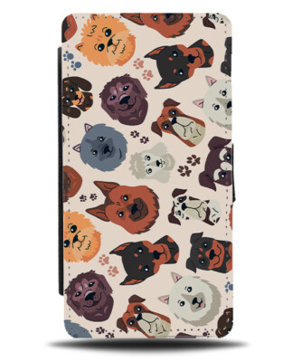 Neuheit Hunderassen Muster Design Flip Geldbörse Etui Doggos Doggo Hunde E705 