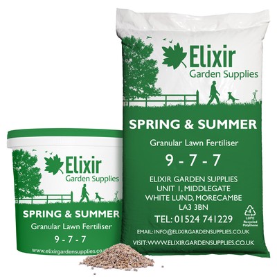 Spring & Summer 9-7-7 Garden Lawn Fertiliser | Granular Grass Food/Turf ...