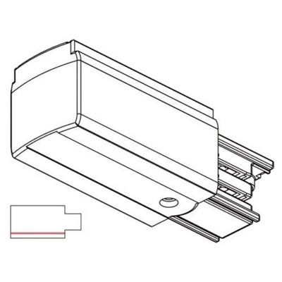 Noa Aluminium Targetti XTS 11-2TI - Power Head for Luminaire Rail - N