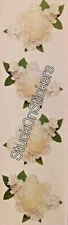  Mrs Grossman's WHITE PEONY Photoessence flower Stickers Vintage Retired 201
