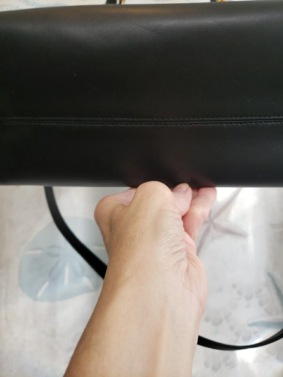 Borsa Tory Burch Lily in pelle nera con manico a catena vendita al dettaglio $598 nuova