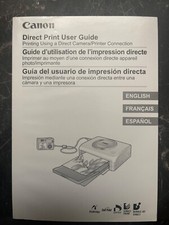 Canon Direct Print User 2008 Guide Booklet