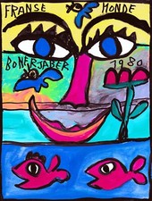 Jaber - "FRANSE MONDE BONER" - Sur papier / on paper (21x27,5cm)