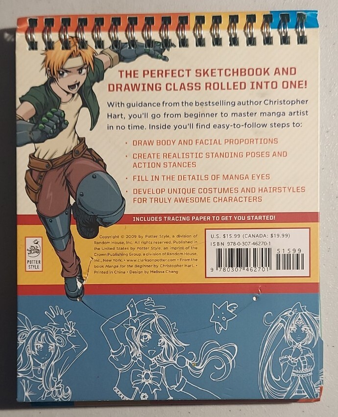 The Manga Artist's Workbook: Easy-to By Christopher Hart