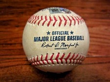 Elias Diaz Rockies Game Used SINGLE Baseball 8/10/2021 Hit #253 vs Astros Baez