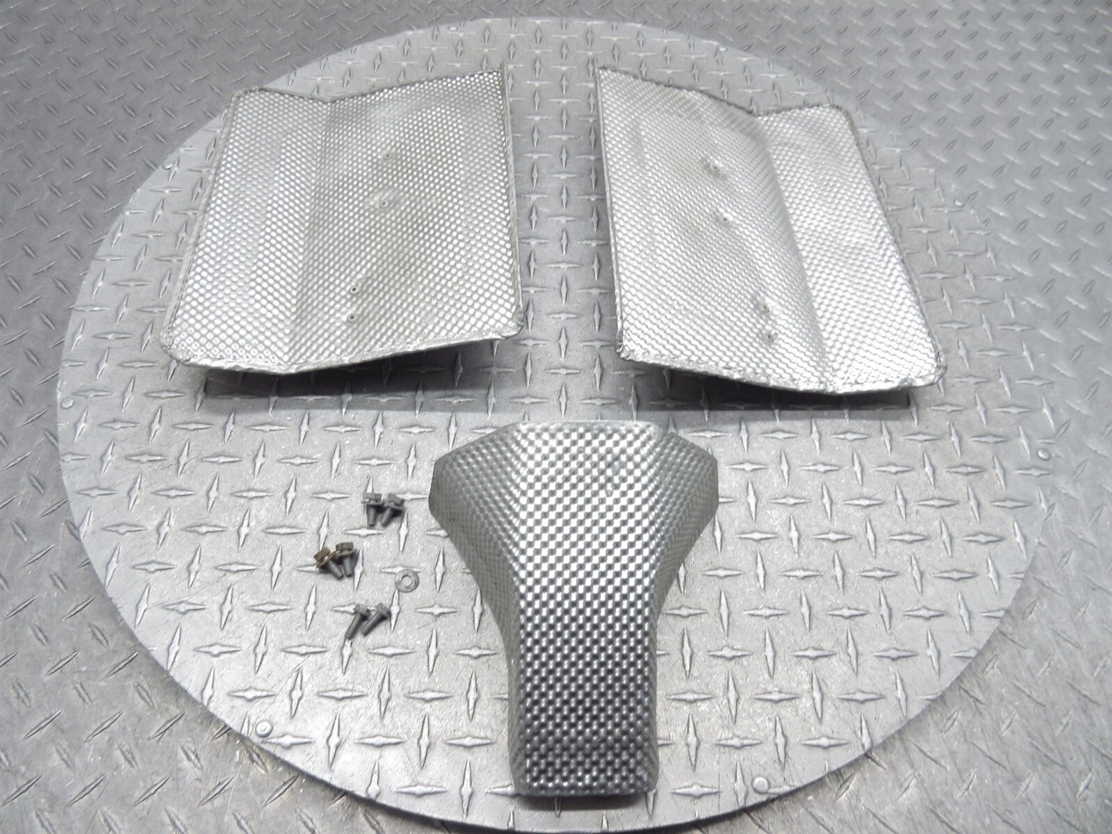 2008 Ferrari F430 Spider Rear Transmission Gearbox Guard Exhaust Heat Shield Set