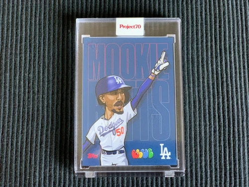 2021 TOPPS PROJECT 70 #412 MOOKIE BETTS / BLUE THE GREAT *ENCASED ART*  DODGERS