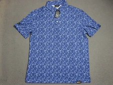 Sunday Swagger Polo Mens Large St Louis Shock Blue MLP Pickleball Team