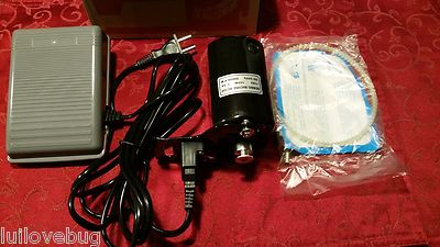 Sewing Machine Motor & Electronic Pedal Set 1.5 amp FITS  Singer15,66,99K,27,28 