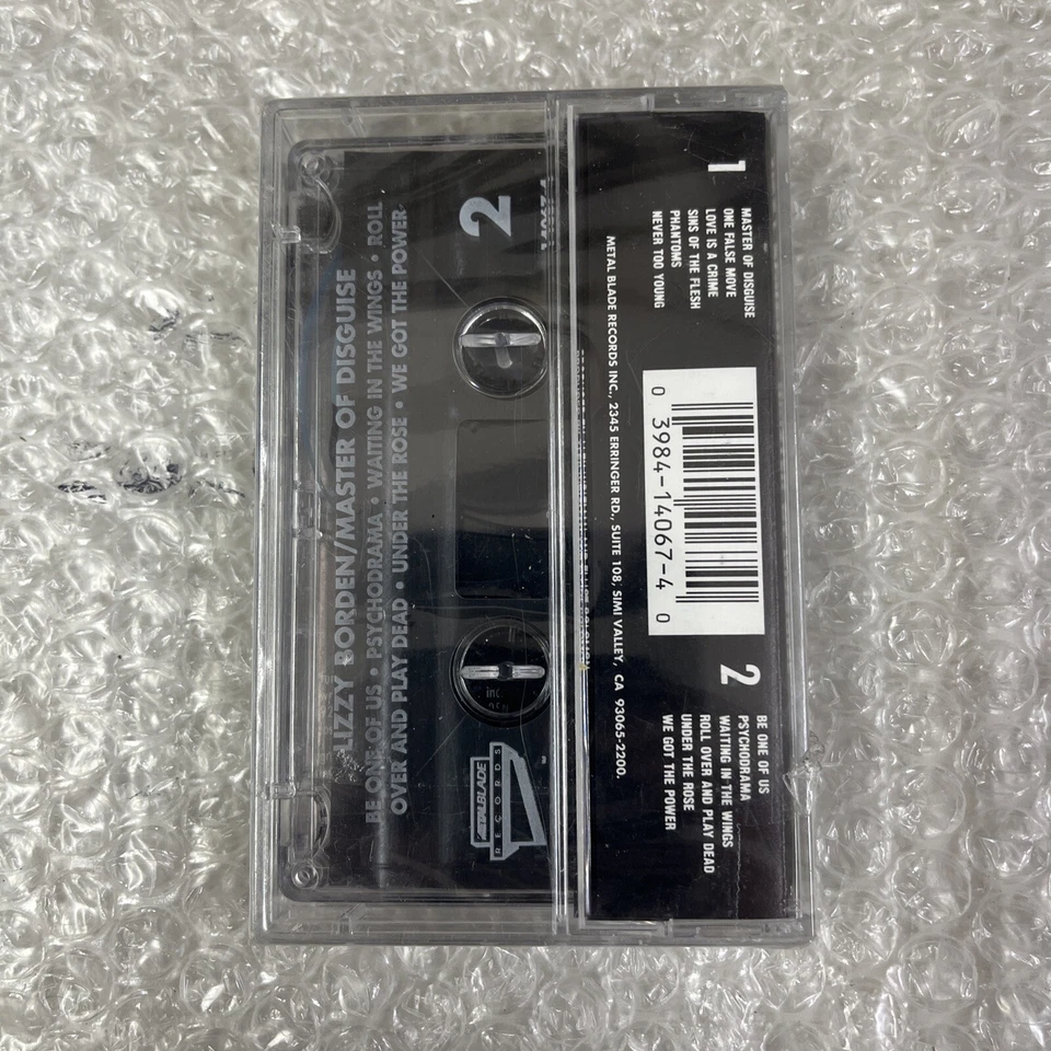 Lizzy Borden - Master Of Disguise CASSETTE TAPE - Image 2 of 3