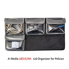 Photographer 4 clear  pockets Lid Organizer Fits Peli Pelican1510 1535 Na935