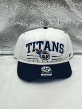 Tennessee Titans NFL '47 White TT Roscoe Hitch Rope Snapback Adjustable Hat