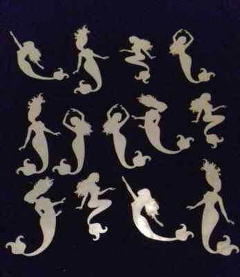 Meerjungfrau Cut Out Form Mix Basteln Deko Mylar 350 Mikron Kunststoff Laser 