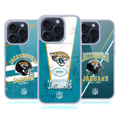 NFL JACKSONVILLE JAGUARS LOGO ART GELHÜLLE KOMPATIBEL MIT APPLE iPHONE & MAGSAFE