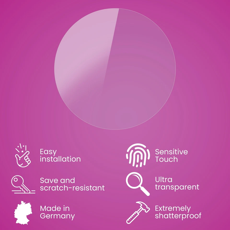 atFoliX Glass Protective Film for HTC U11 Lens Glass Protector 9H Hybrid-Glass - Image 3 of 4
