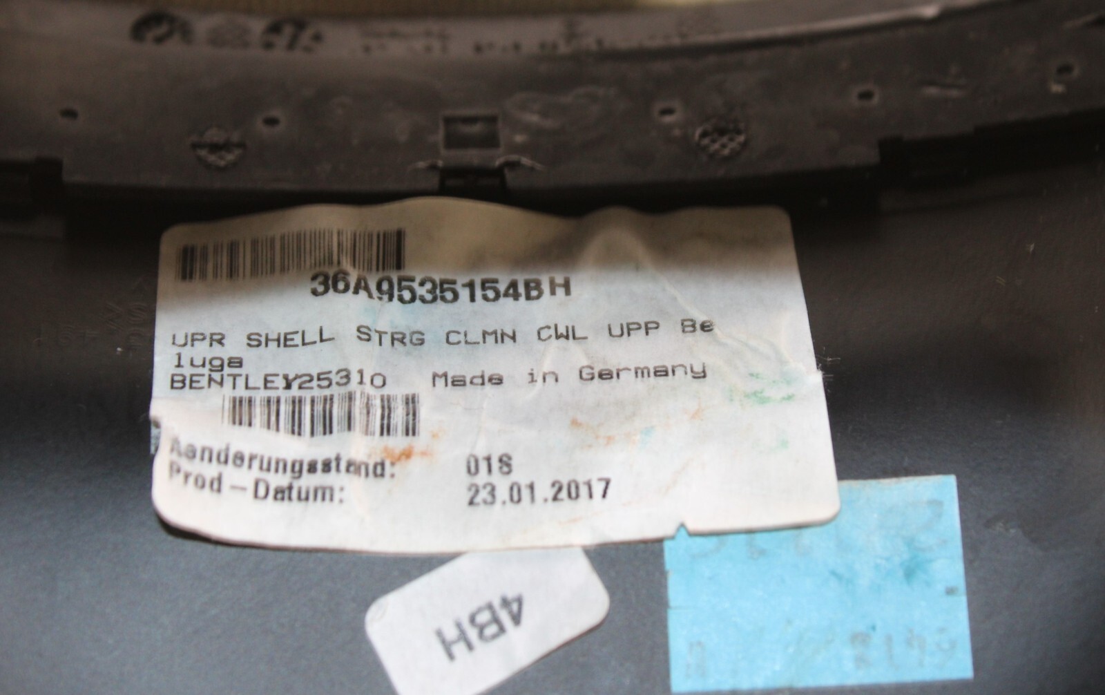 2017 - 2020 BENTLEY BENTAYGA STEERING COLUMN SHROUD LOWER & UPPER COVER TRIM OEM