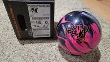 Hammer Raw Pearl Purple Pink Silver Bowling Ball 1st Quality  16 Pounds 2-3"Pin
