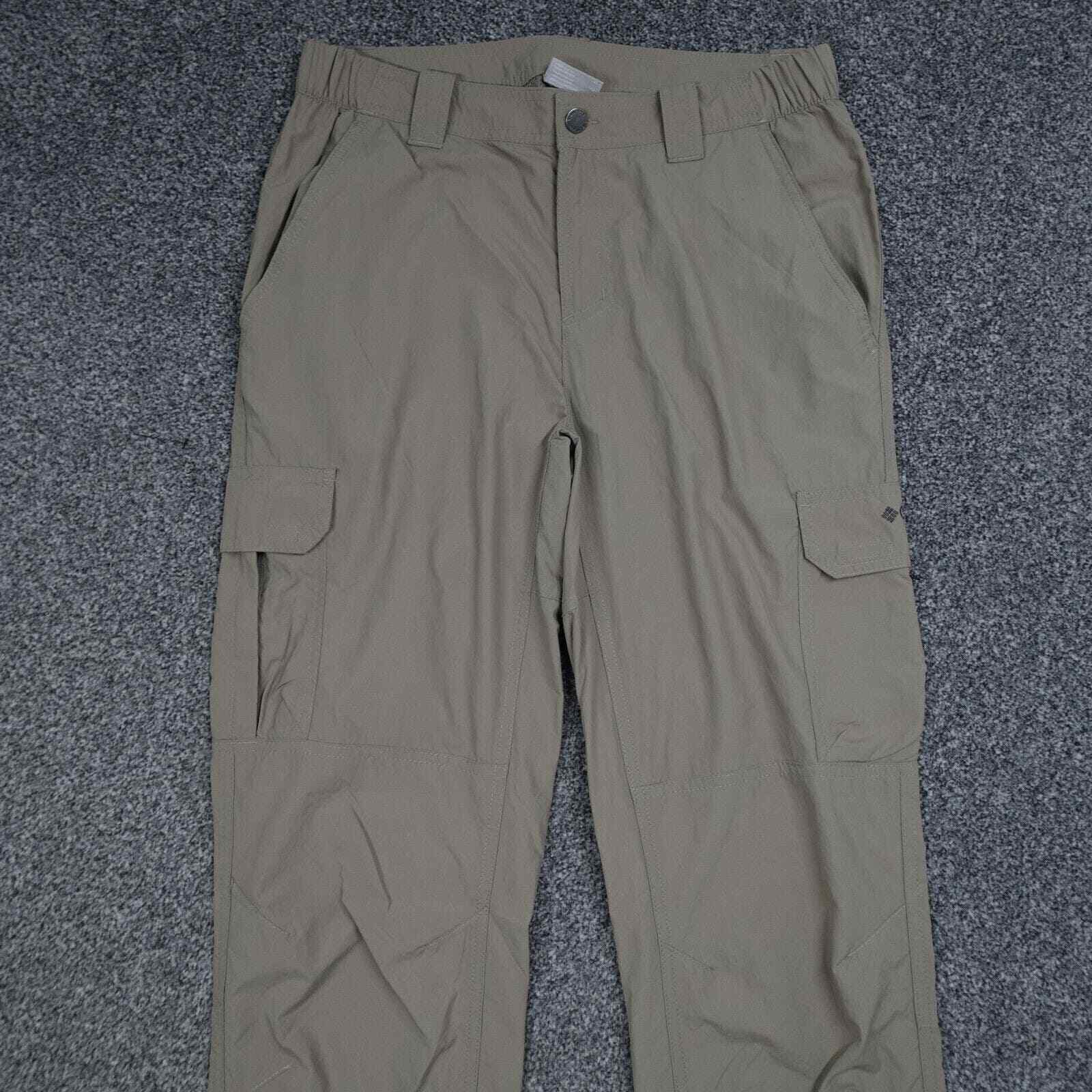 Pantalones cargo Columbia para hombre 32 32x33 beige omni sombra senderismo trekking