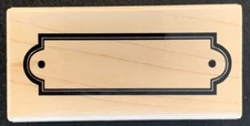 Hampton Art Plaque Frame Rubber Stamp