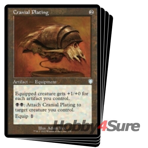 Cranial Plating X4 M/NM Magic: The Gathering MTG The Brothers' War: Commander - Picture 1 of 1