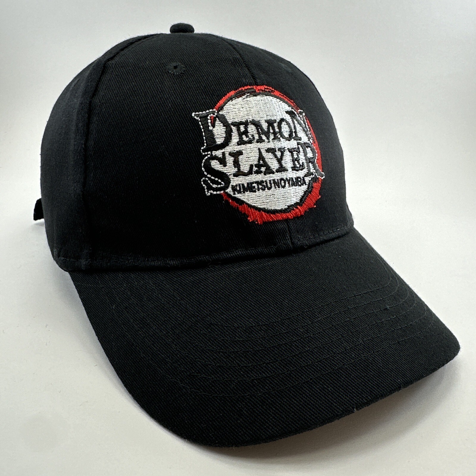 Demon Slayer: Kimetsu No Yaiba Official- Logo Baseball Hat - Black Adjustable