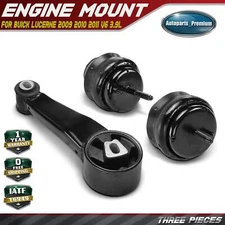 3pcs Engine Motor & Torque Strut Mount for Buick Lucerne 2009 2010 2011 V6 3.9L