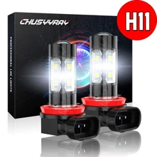 LED Headlight Kit H11 6000K White Fog Light Bulbs for NISSAN Frontier 1998-2019