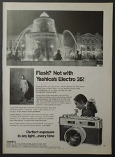 1969 YASHICA Electro 35 Fully Automatic Camera Magazine Ad