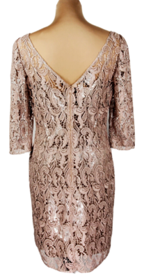 NWT~Kay Unger~Women 10~Metallic Lace Slip-Lined Wedding Evening Glam Dress | eBay NWT~Kay Unger~Women 10~Metallic Lace Slip-Lined Wedding Evening Glam Dress | eBay