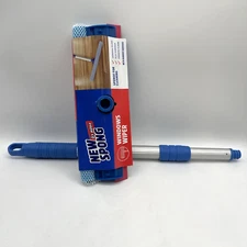 Telescopic Window Squeegee 24" Cleaner Squeegie Brush Shower Car Wiper Sponge