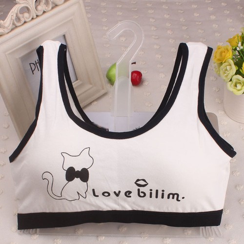 Lovely Girls Printing Underwear Bra Vest Children Underclothes Sport Undies - Picture 7 of 17