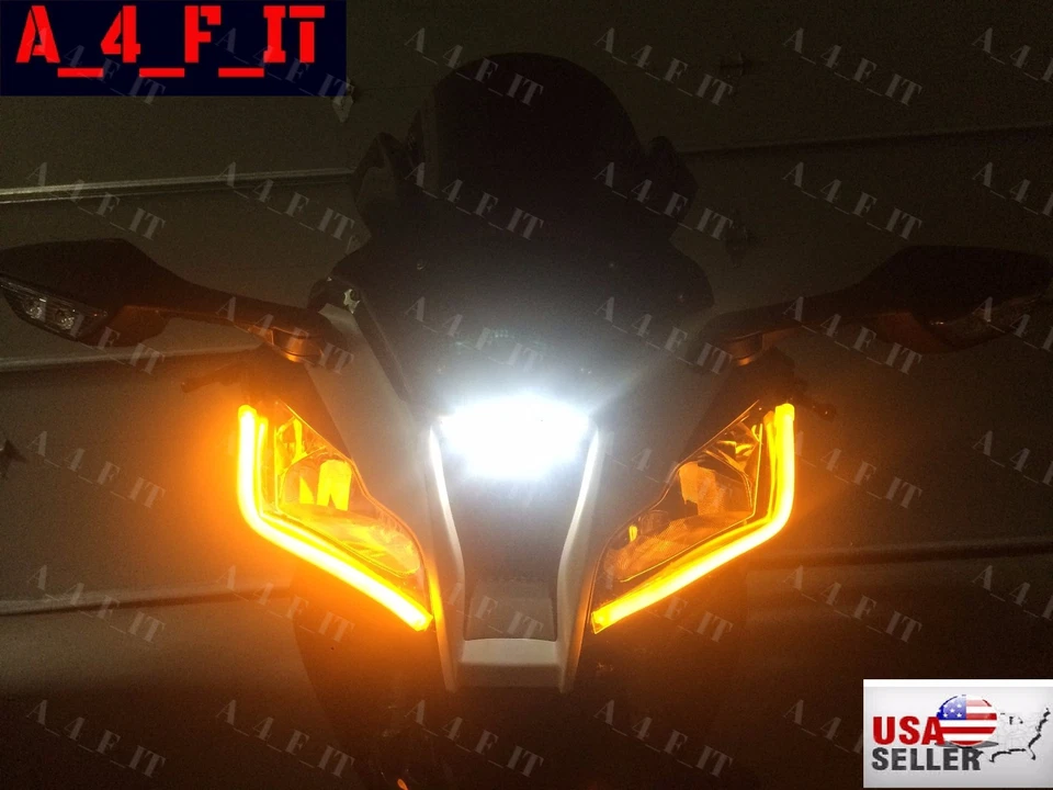 HARLEY DAVIDSON CHOPPER INTERMITENTES LED INTERMITENTES LUZ DE FUNCIONAMIENTO MOTOCICLETA Foto 2 de 4