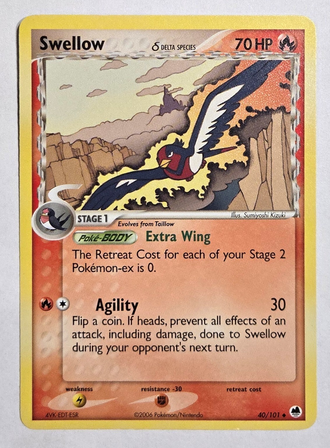 Pokémon TCG Swellow 40/101 Trading Card