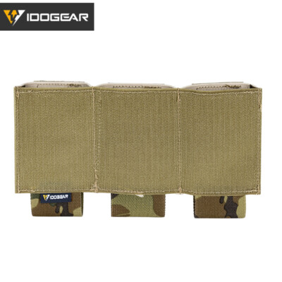 Pochettes Tactiques IDOGEAR Triple Chargeur 5.56 – Carbone/élastique – RG