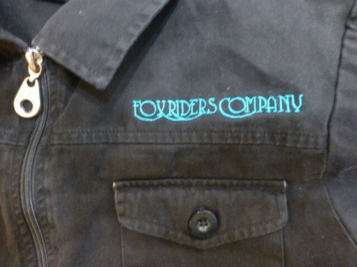 FOX Riders Company Girls Jacket Black Cotton Full Zip L - Picture 2 of 6